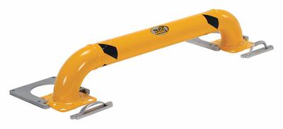 VESTIL Machine Guard: Mid-Rail Not Included, 9 in Top Rail Ht, 5/8 in Mounting Hole Dia - Low-Profile Pipe-Style Guardrails