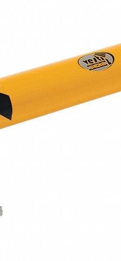 VESTIL Machine Guard: Mid-Rail Not Included, 9 in Top Rail Ht, 5/8 in Mounting Hole Dia, Guardrail (MPN LPRO-RF-48-9-4). Key specifications — Color: Yellow; Material: Steel; Rail Mounting Style: Floor Mounted; Includes Mid-Rail: Mid-Rail Not Included.
