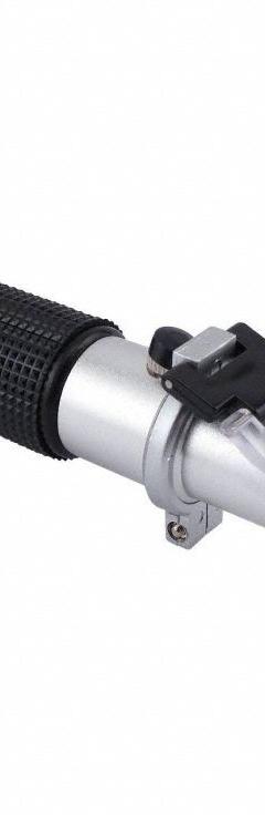 GENERAL Refractometer: +/-0.2% Accuracy, Manual, Analog, 6 1/4 in Overall Dp, 5 7/8 in Overall Wd (MPN REF401). Key specifications — Brand: GENERAL; Accuracy: +/-0.2 %; Refractive Index - Min: 1.05 SG; Automatic Temperature Compensation Included: Manual; Resolution: 0.01 Battery Fluid,+/10F,+/-5C Propylene Glycol,+/-F,+/-5C Ethylene Glycol.