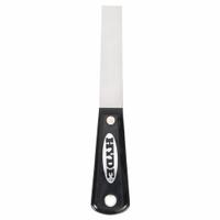 HYDE Putty Knife: Bld. Mat. Carbon Steel, Hdl. Mat. Nylon, Bld. Shp. Straight (MPN 02005). Key specifications — attr1004888: HYDE; attr1029665: Full.