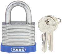 ABUS Padlock: Steel, Unfinished, Silver, Std Shackle, Steel, 25/32 in Vert Clearance, ABUS 41 Eterna (MPN 41/40 MK KD). Key specifications — Series: ABUS 41 Eterna; Master Key Code: 195; Master Key Included: No; Brand: ABUS.