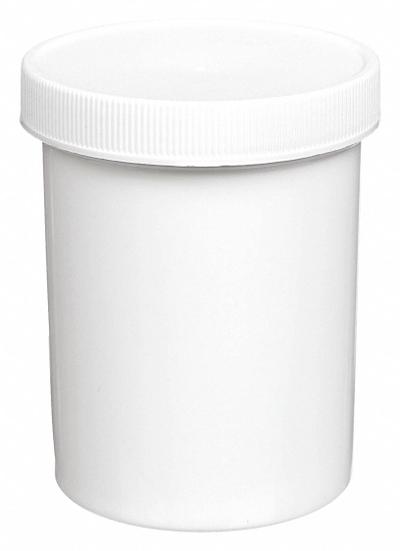 QORPAK Laboratory Jar: Polypropylene, Polypropylene, 16.2 fl oz, 88 mm Body Dia - Polypropylene Lab Jars