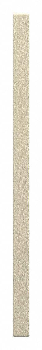 ASI GLOBAL PARTITIONS Partition Column: Plastic Polymer, Pebble, Cream, 82 in Ht, 4 in Wd - Pilasters for Bathroom Partitions
