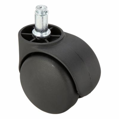SHEPHERD CASTER Stem Caster: Swivel, No Brake, 2 1/8 in Wheel Dia., 1/2 in Wheel Wd - Friction-Ring Stem Casters for Furniture & Office Equipment