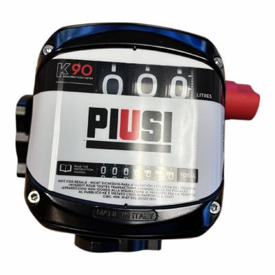PIUSI Mechanical Fuel Meter: Fuel Meter, Mechanical, 1 in NPT, 24 gpm Flow Rate - Max - Meters for Fuel Transfer Pumps