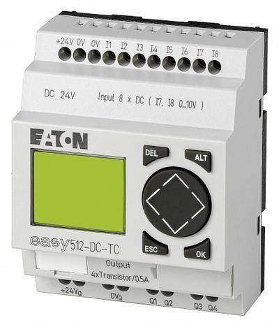 EATON Control Relay: (8) Digital, (4) Transistor - Eaton Easy E4 Smart Relays