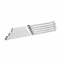 GEARWRENCH Box End Wrench Set: Alloy Steel, Chrome, 13 Tools, 5/16 in to 1 in Range of Head Sizes (MPN 85999). Key specifications — attr324927: GEARWRENCH; attr309452: Tray; attr309451: No; attr309461: Chrome; attr309460: Alloy Steel; attr309463: No; attr309449: 5/16 in to 1 in.