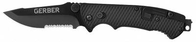 GERBER Folding Knife: 3 1/2 in Blade Lg, 5 in Closed Lg, 8 1/2 in Overall Lg, Plastic - Manually-Opening Folding Knives