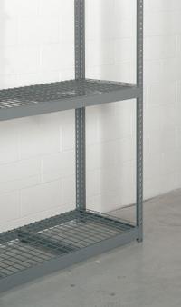 TENNSCO Decking: 48 in x 18 in, 2,250 lb Load Capacity, Steel, 5 ga Decking, Gray, Decking (MPN ZWD-4818 MG). Key specifications — Decking Material: Steel; Decking Finish: Powder Coated; Color: Gray; Brand: TENNSCO; Product Type: Decking.