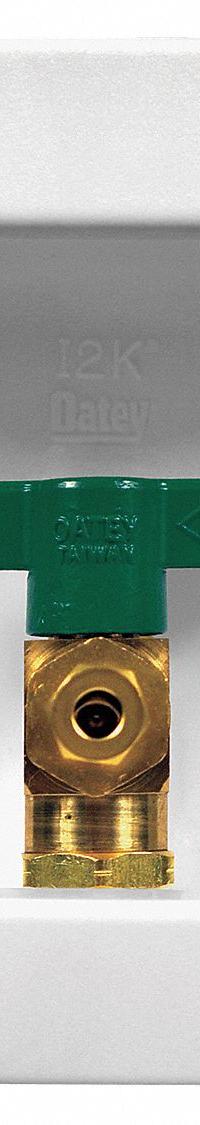 OATEY Outlet Box: PEX F2159, 1/4 in Turn, No Drain, 4.05 in Box Wd, 5.6 in Box Ht (MPN 39136). Key specifications — Valve Connection: 1/4 in Turn; Inlet Connection: PEX F2159; Drain Location: No Drain; Brand: OATEY.
