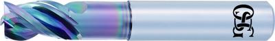 OSG A BRAND Square End Mill: Carbide, DLC Coated, 3 Flute, 3/8" Mill Dia - Reduced-Neck Carbide Square End Mills for Aluminum
