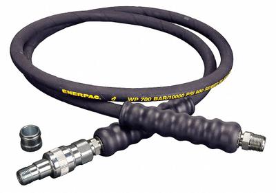 ENERPAC Hydraulic Hose Assembly: 1/4 in ID, C604 x NPTF, 6 ft Lg, Black - Enerpac H900 Flexible Hydraulic Hose Assemblies