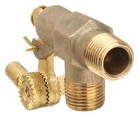 BOB Float Valve: For Water Media, Angle Valve Body, Float Valve Body, Horizontal Piping, Brass, MNPT (MPN R400-1/2). Key specifications — Mounting: Horizontal Piping; Arm Adjustability: Adjustable; Connection Gender - Side 1: Male; Connection Gender - Side 2: Male; Brand: BOB; Connection Type - Side 1: NPT; Connection Type - Side 2: NPT; Flow Rate: 12 gpm @ 35 psi.