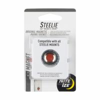 NITE IZE Steelie Magnet: STSM-11-R7, Car Mounts, Steelie Magnet, Universal, Black/Silver, Universal. Key specifications — Resistance Properties: Impact Resistant; Manufacturer Part Number: STSM-11-R7; Brand: NITE IZE; Compatible with Brand: Universal; Product Type: Steelie Magnet; For Use With: Mobile Devices; Color: Silver; Material: Silicone.