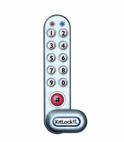 CODELOCKS Electronic Keyless Lock: Powder Coated, Cam Latch, 6 in Body Ht, 2 1/2 in Body Wd - Electronic Keypad Cabinet & Locker Locks