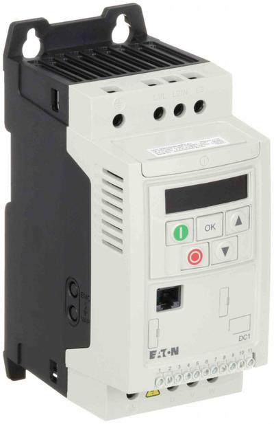 EATON Variable Frequency Drive: In Phase Three, Out Phase Three, 1 hp - Eaton PowerXL DC1