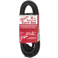 MILWAUKEE Power Tool Cord: For 0244-1/1107-6, 4Z371/5XV32/6KW90/6KW91/6Z324 (MPN 48-76-4008). Key specifications — attr314587: 0244-1; attr424380: Power Tool Cord; attr325165: MILWAUKEE.