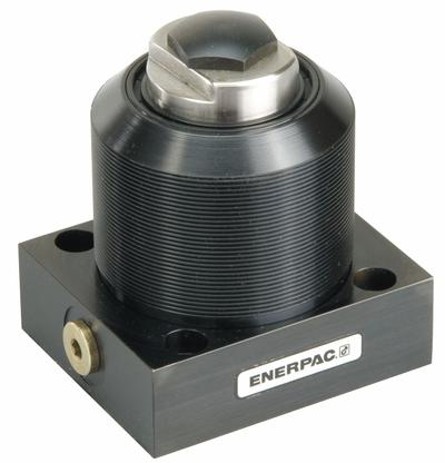 ENERPAC Hydraulic Work Support: 5,000 lbf Max. Support Force, 3/8 in Stroke Lg - Lower Flange Mount Work Supports