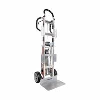 MAGLINER Appliance Hand Truck: 600 lb, Dual-Loop, Silver, 10 in Wheel Dia., Pneumatic, Foam (MPN HDARB5CK2E-21WLR). Key specifications — Color: Silver; Strap Tightening Type: Self-Retracting; Brand: MAGLINER.