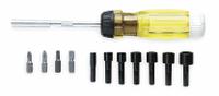 PROTO Multi-Bit Screwdriver: Hex/Phillips/Slotted Tip, 11 Tips, 8 3/4 in Overall Lg, Magnetic, J9322. Key specifications — attr1205339: Nut Driver: Hex 3/16 in + 1/4 in + 9/32 in + 5/16 in + 11/32 in + 7/16 in; attr1205303: PROTO.
