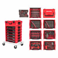 TEKTON Hand Tool Set: 248 Total Pcs, Drivers and Bits/Pliers/Sockets and Accessories, Metric/SAE (MPN OLB99007). Key specifications — attr538253: TEKTON; attr548973: Push Button Adjustable Pliers; attr548975: (1) Breaker Bar.