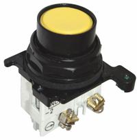 EATON Flush Push Button Operator: Non-Illuminated, Flush Profile, Metallic, 30 mm, 1NO/1NC (MPN E34PB4-1X). Key specifications — Brand: EATON; Action: Momentary; Series: E34; Push Button Material Type: Metallic.