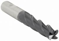 WIDIA HANITA Square End Mill: Carbide, TiAlN Coated, 4 Flute, 1" Mill Dia, 3" LOC, 6" OAL (MPN I4S1000W300L)