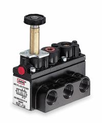 ARO Solenoid Air Control Valve: Alpha, Four-Way / Two-Position, 1/8 in Female NPT, 10-32 Female NPT (MPN A211SS-000-N). Key specifications — attr1092969: Non-Locking; attr1086920: A211SS-000-N; attr1092977: Spring Return.