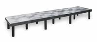 STRUCTURAL PLASTICS Dunnage Rack: Assembled, Snap-Together, 12 in x 24 in x 96 in, Polyethylene (MPN DT9624). Key specifications — Color: Black; Brand: STRUCTURAL PLASTICS; Material: Polyethylene; Assembled: Assembled; Method of Construction: Snap-Together; Included: Shelf.