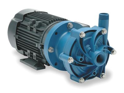 FINISH THOMPSON Magnetic Drive Pump: Polypropylene, 1/2 hp Horsepower, Single Phase - Magnetic-Drive Straight Centrifugal Pumps