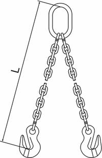 PEWAG Chain Sling: 3/8 in Chain Trade Size, 120 Chain Grade, Grab Hook, Steel, Fixed, 10 ft Sling Lg (MPN 10G120DOG/10). Key specifications — Brand: PEWAG.