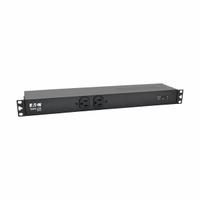 EATON TRIPP LITE PDU: Single-Phase, 127V AC, 14 Outlets, (12) 5-15/20R/(2) 5-15R, 1 RU, 6 ft Cord Lg (MPN PDUH20-ISO6). Key specifications — Plug Type: NEMA L5-20P; Brand: EATON TRIPP LITE; Phase: Single-Phase; Maximum Input Voltage: 127V AC; Receptacle Type: (12) 5-15/20R; Mounting Location: Wall; Facing: 2 Front/12 Rear.