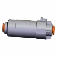 SMC In-Line Air Filter: ZF, 12 mm Inlet, Push-to-Connect, -100 kPa to 1 MPa, Polycarbonate Housing (MPN ZFC7D). Key specifications — attr124326: Sintered Resin; attr124323: SMC; attr124345: Push-to-Connect; attr980486: Polycarbonate; attr124320: ZFC7D.