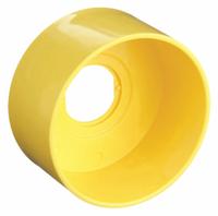 SCHNEIDER ELECTRIC Pushbutton Guard: 22 mm Panel Mounting Hole Dia, Yellow, Plastic, XB4 (MPN ZB4BZ2105). Key specifications — Manufacturer Part Number: ZB4BZ2105; Brand: SCHNEIDER; Compatible Product Type: Mushroom Head Push Buttons (3 in. Dia.); Compatible with Series: XB4; Material: Plastic.
