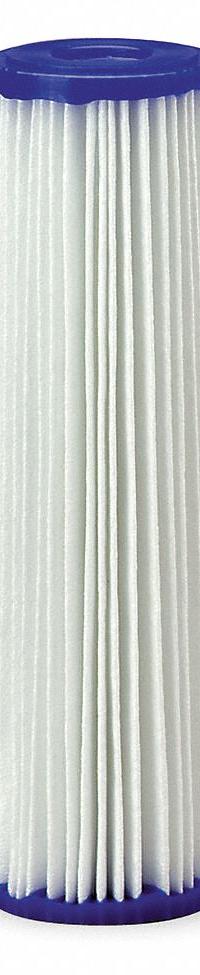 PENTAIR/PENTEK Water Filter Cartridge: 30 micron, Pleated, 10 gpm, Non-Woven Polyester (MPN 155017-75). Key specifications — Brand: PENTAIR/PENTEK; Filter Media: Non-Woven Polyester.