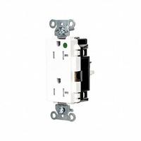 HUBBELL Receptacle: Hospital Grade, Decorator Duplex, 5-20R, White, 125V AC, 20 A, 2 Pole / 3 Wire (MPN HBL2182STWTR)