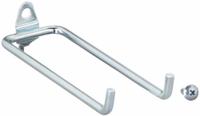 APPROVED VENDOR Double Rod Pegboard Hook: 1/4 in Peg Hole, For 1 in Pegboard Hole Spacing, 10 PK (MPN 5TPD7). Key specifications — Finish: Zinc-Plated; Color: Silver; Locking System: Screw-In; Mounting Type: Surface; Accessory Type: Double Rod Hook; Brand: APPROVED VENDOR.
