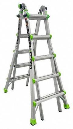 LOUISVILLE LADDER Multipurpose Ladder: 6 Configurations, Aluminum, 300 lb Load Capacity, 35 lb Wt (MPN L-2099-22). Key specifications — Brand: LOUISVILLE LADDER.