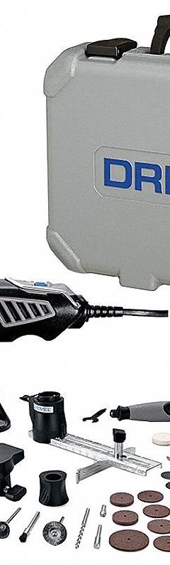 DREMEL Rotary Tool Kit: 1.6 A Current, Variable Speed, 1/8 in Collet Size, 4000 (MPN 4000-6/50). Key specifications — attr1324919: (1) Bare Tool, (50) Assorted Accessories; attr1255004: DREMEL; attr1255007: Variable Speed.