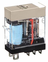 OMRON General Purpose Relay: Socket Mounted, 10 A Current Rating, 12V DC, SPDT, 5 Pins/Terminals (MPN G2R-1-S-DC12(S)). Key specifications — Brand: OMRON; Base Type: Square; Mounting Style: Plug-In; Pin Shape: Flat; Electrical Connection: Quick-Connect; Manufacturer Part Number: G2R-1-S-DC12(S); Operating Current: 10 A at 250V AC (Resistive Load); Series: G2RS Series.