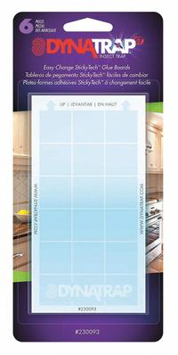 DYNATRAP Glue Card: For Use On Flying Insects, Paper Trap, Indoor/Outdoor Use, 6 PK (MPN 230093). Key specifications — Brand: DYNATRAP; Indoor/Outdoor Use: Indoor/Outdoor; Insect Group: Flying; Targeted Insects: Moths; Trap Style: Paper.