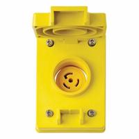 LEVITON Flush Mounting Locking Receptacle: 15 A, 125V AC, L5-15R (MPN 65W47). Key specifications — attr952388: LEVITON; attr981144: No; attr981149: Valox; attr981159: Not Rated; attr981173: 125V AC.
