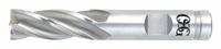 OSG Square End Mill: Cobalt, 4 Flute, 3 mm Mill Dia, 9.52 mm LOC, 58.7 mm OAL (MPN 5810100)