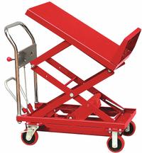 DAYTON Scissor Lift Table: 400 lb Load Capacity, 29 1/2 in L x 19 1/2 in W, 31 in Max Lifting Ht (MPN 33W289). Key specifications — Platform Material: Steel; Brand: DAYTON.