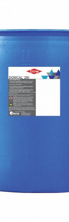 DOWCAL Heat Transfer Fluid: DOWCAL, Food Safe, 30% Concentration, Blue, 55 gal Drum, -50°F to 350°F (MPN 9995008). Key specifications — Brand: DOWCAL; Series: DOWCAL.
