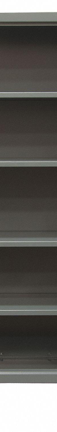 DURHAM MFG Storage Cabinet: 48 in x 24 in x 78 in, 4 Adj Shelves, Swing Handle & Padlock Hasp, Legs (MPN HDCV244878-4S95). Key specifications — Brand: DURHAM MFG; Body Panel Type: Ventilated; Base Type: Legs; Cabinet Color: Gray; Frame Assembled: Assembled.