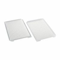 MTC BIO Sealing Mat: Square, 384 Wells, White, Silicone, 4.5 mm Well Opening Size, Not Vented (MPN D3320-41). Key specifications — attr1383125: MTC BIO; attr1383132: Not Pre-Slit; attr1383140: Square; attr1383126: White; attr1383129: Leak-Proof Seal.