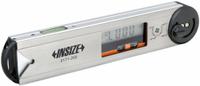 INSIZE Digital Angle Finder: 10 in Blade Lg, -360°to 360°, +/-0.15° Accuracy, 0.05° Resolution (MPN 2171-250). Key specifications — attr1182192: 0.05°; attr1182193: Aluminum; attr1182194: +/-0.15°; attr1182195: 10 in; attr1182197: Hold Function; attr1182199: LCD; attr1182218: INSIZE; attr1211640: No.
