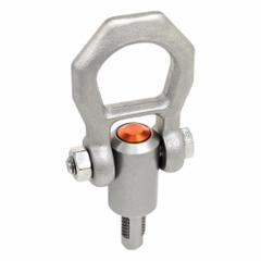 JW WINCO Quick-Release Hoist Ring: Stainless Steel, 10 kN Load Limit, M20 Thread Size, Pivot (MPN 1133-M20-22-NI). Key specifications — Thread Size: M20; Operation: Lifting; Working Load Limit - Side Load: 5 kN (1124 lbf); Material: Stainless Steel; Brand: JW WINCO; Working Pin Length: 22 mm.