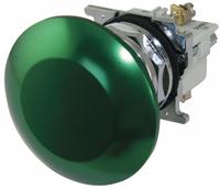 EATON Mushroom Head Push Button: Non-Illuminated, Mushroom Head Profile, Metallic, 30 mm, 1NO/1NC (MPN 10250T33G). Key specifications — Brand: EATON; Action: Momentary; Series: 10250T; Push Button Material Type: Metallic.